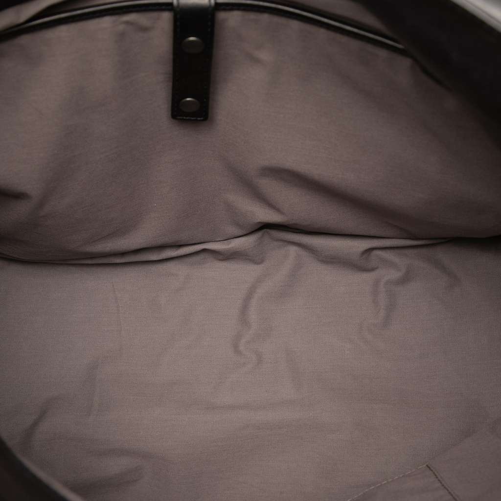 Bottega Veneta Nappa Intrecciato Trimmed Messenger Bag Black Leather Good condition - Model View