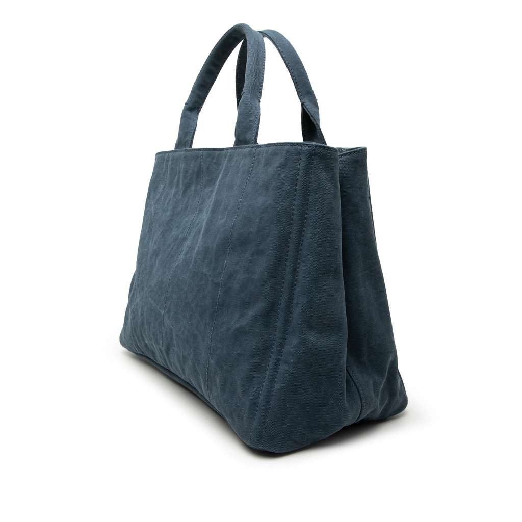Prada Denim Tote Blue Denim Good condition - Back View