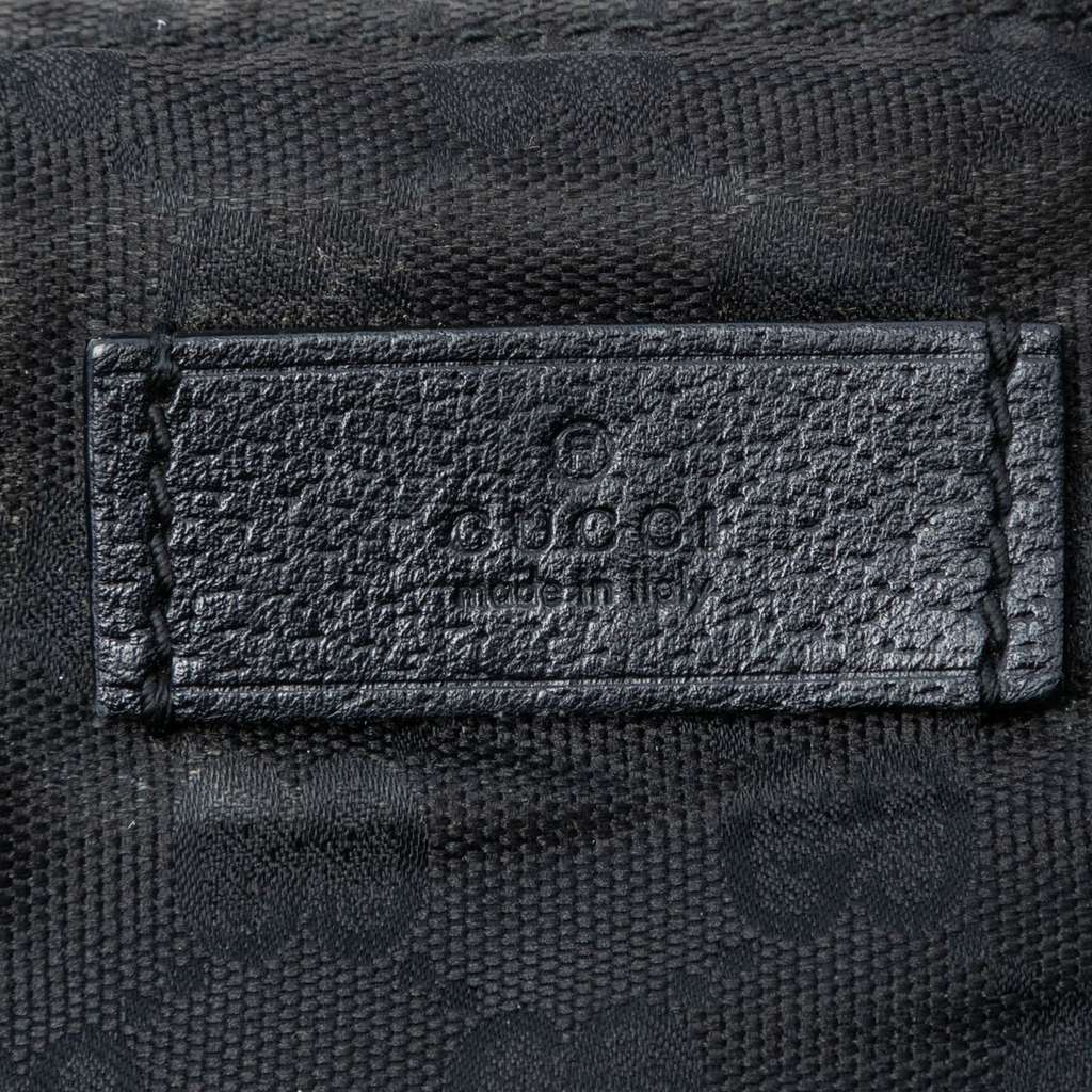 Gucci GG Canvas Web Tote Black Canvas Good condition - Box View