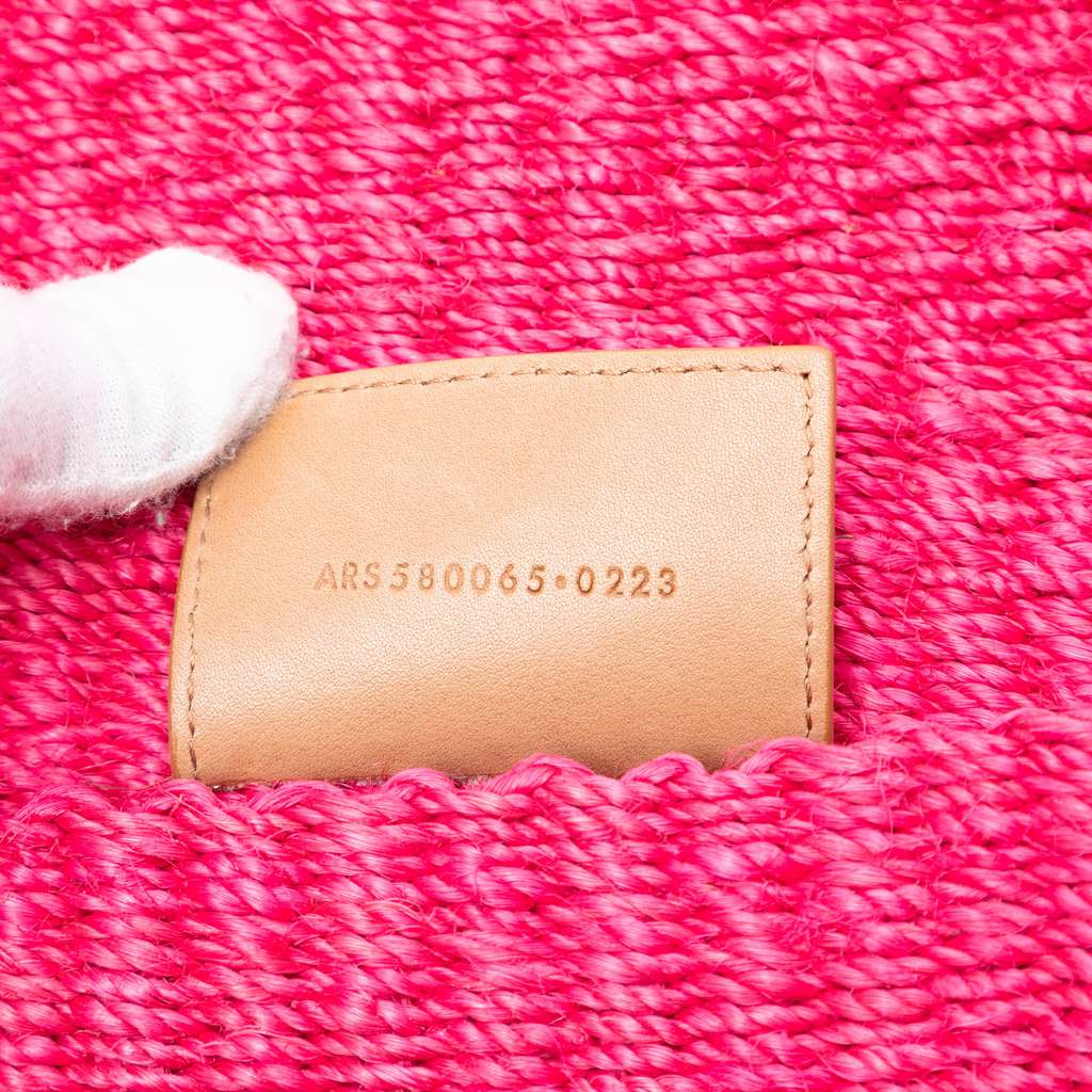 Saint Laurent Medium Raffia Monogram Kate Crossbody Pink Good condition - Box View