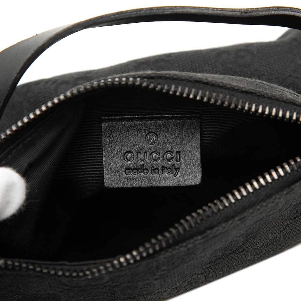 Gucci GG Canvas Handbag Black Canvas Good condition - Box View