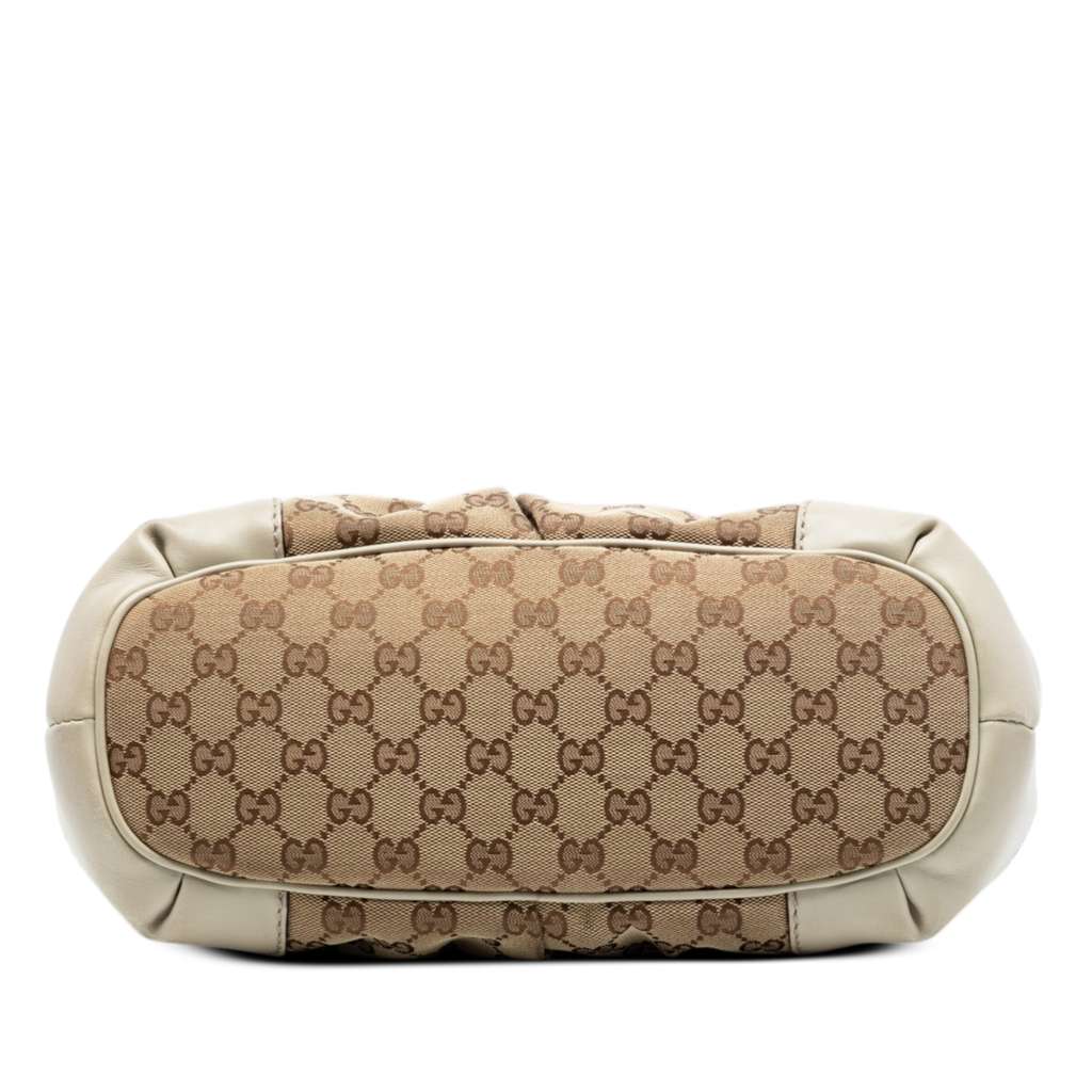 Gucci GG Canvas Sukey Satchel Beige Canvas Good condition - Inside View