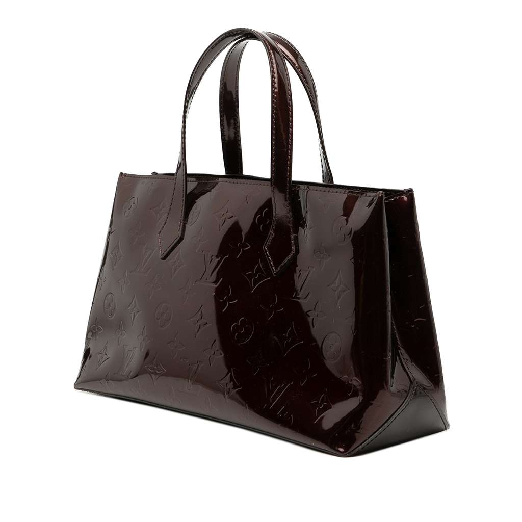 Louis Vuitton Monogram Vernis Wilshire PM Purple Leather Good condition - Back View