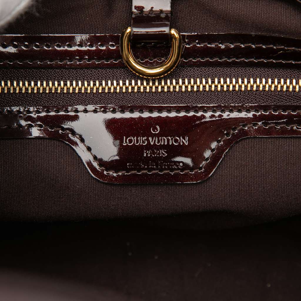 Louis Vuitton Monogram Vernis Wilshire PM Purple Leather Good condition - Box View