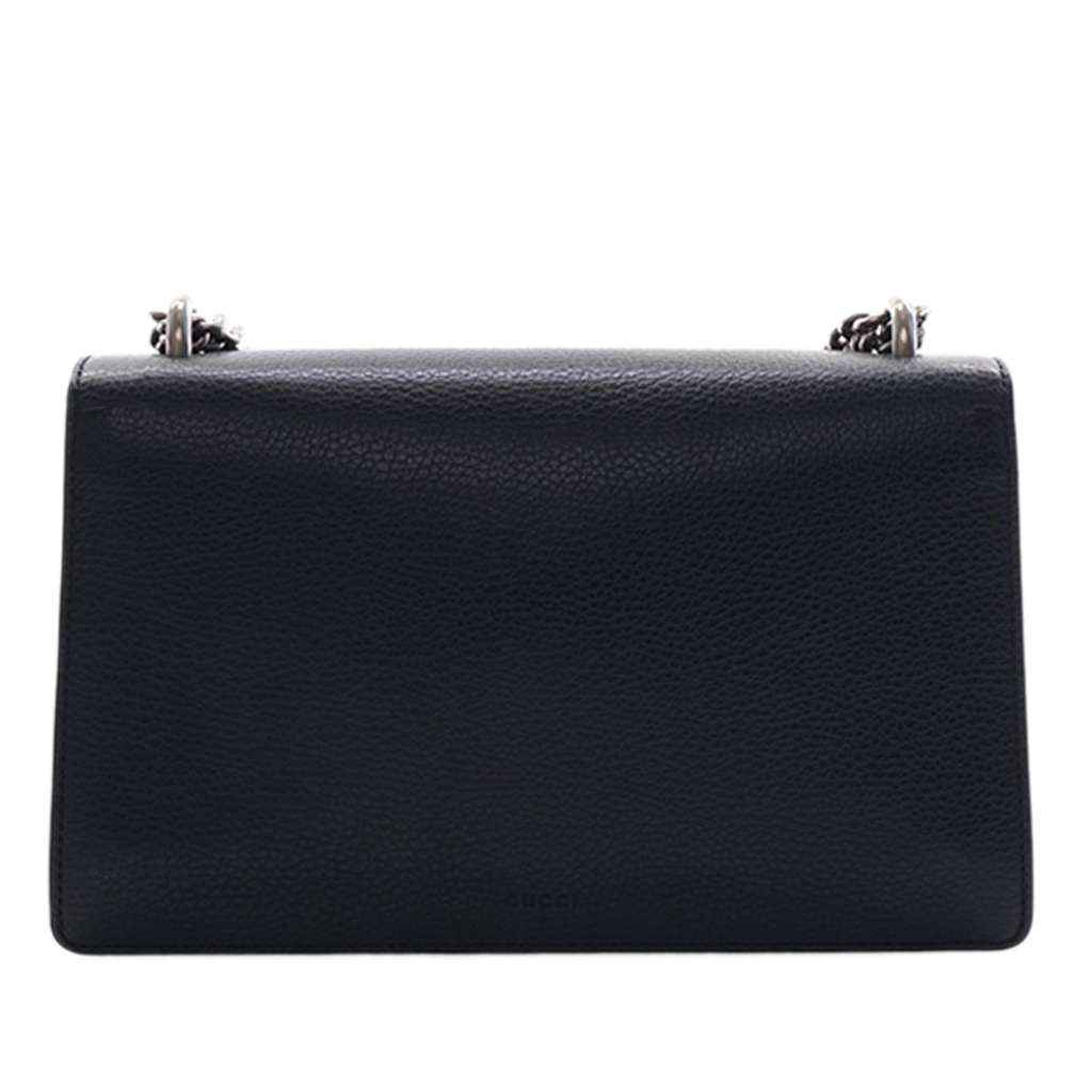 Gucci Medium Leather Dionysus Shoulder Bag Black Leather Good condition - Back View