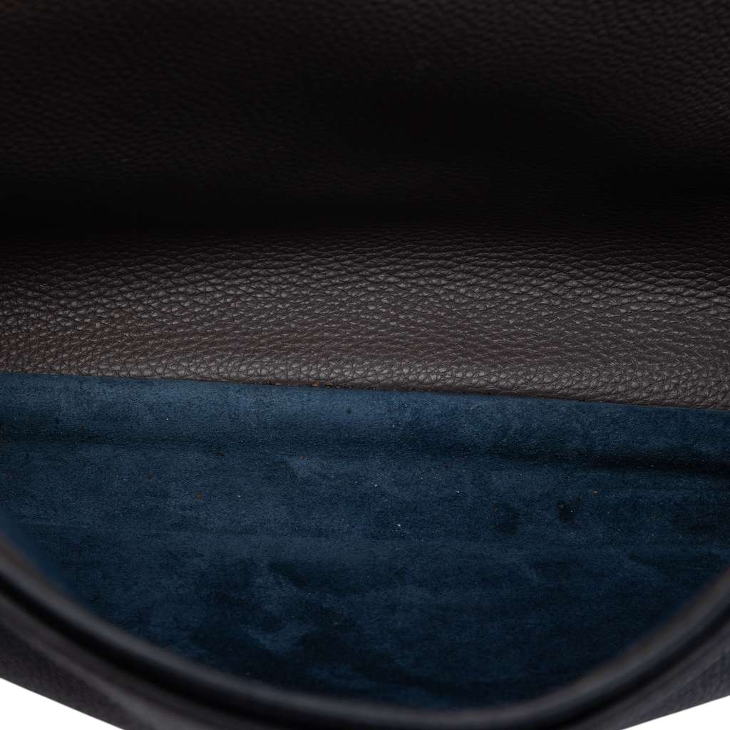 Hermès Togo Sac a Depeches 41 Blue Leather Good condition - Model View