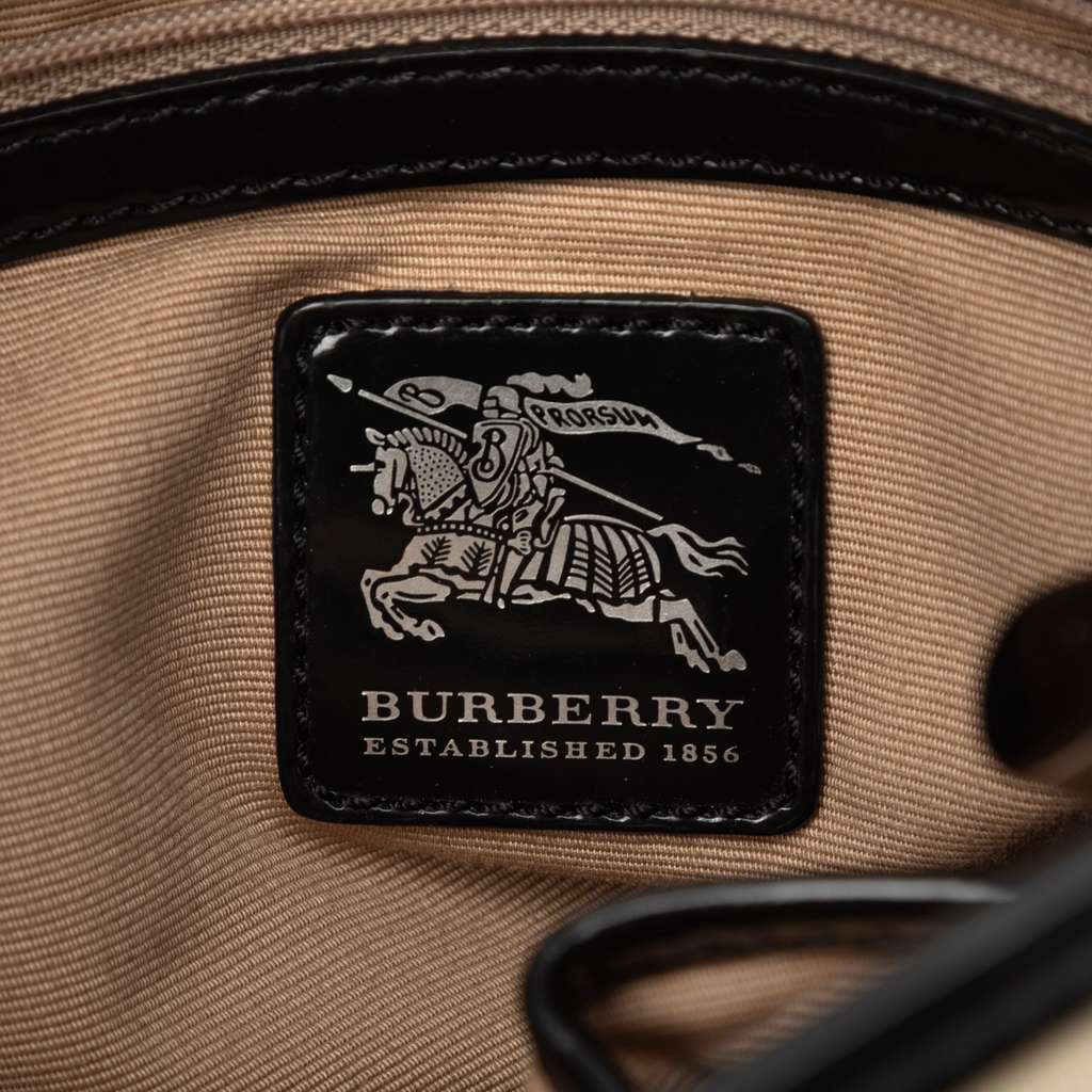 Burberry Supernova Check Coated Canvas Dryden Crossbody Beige Good condition - Box View