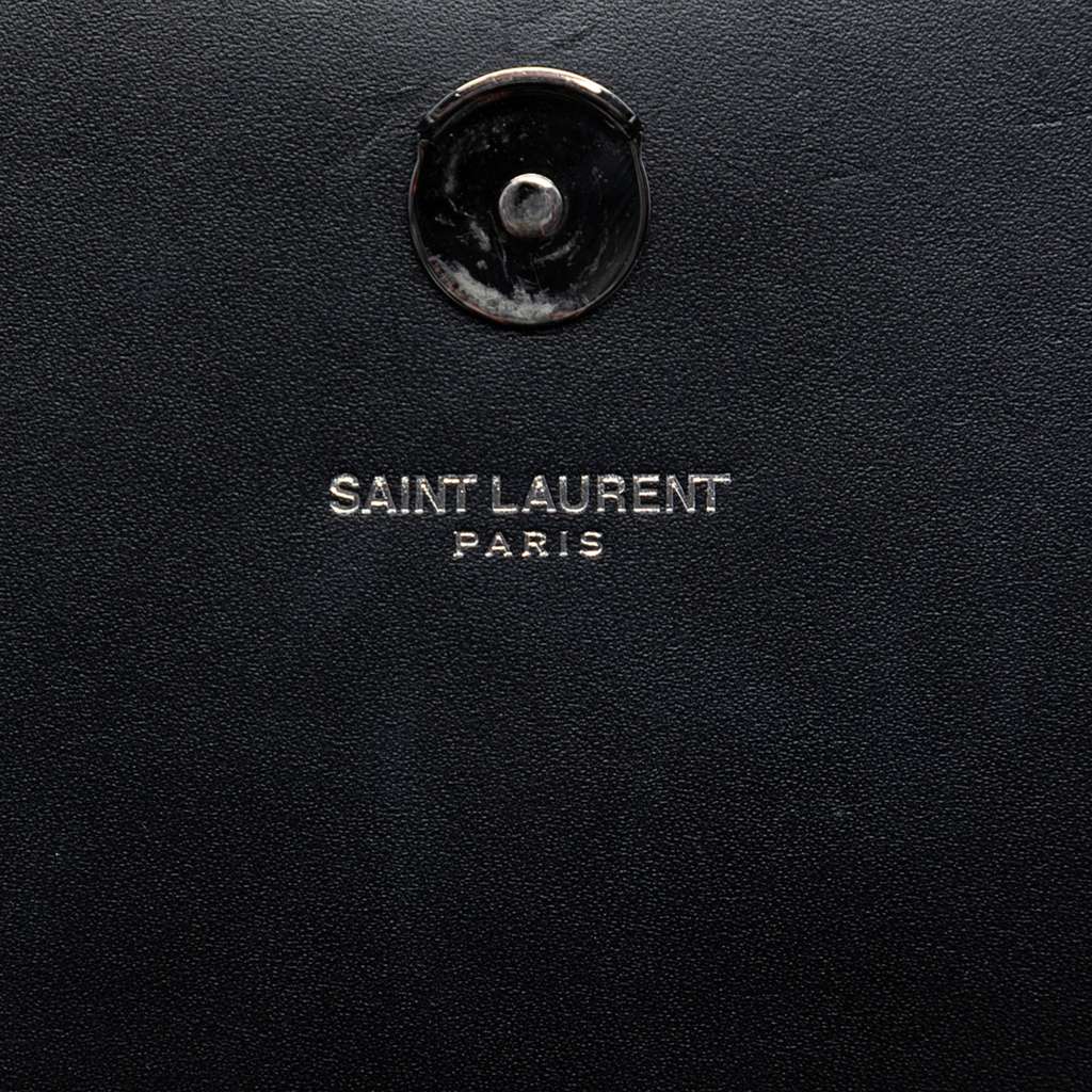Saint Laurent Calfskin Cloud Star Applique Classic Monogram Kate Tassel Wallet on Chain Black Leather Good condition - Box View