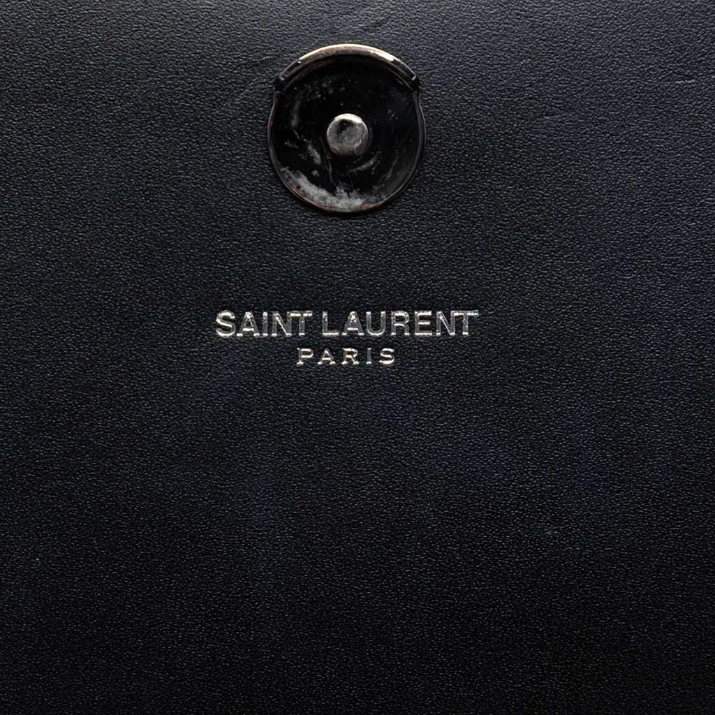 Saint Laurent Calfskin Cloud Star Applique Classic Monogram Kate Tassel Wallet on Chain Black Leather Very good - Box View