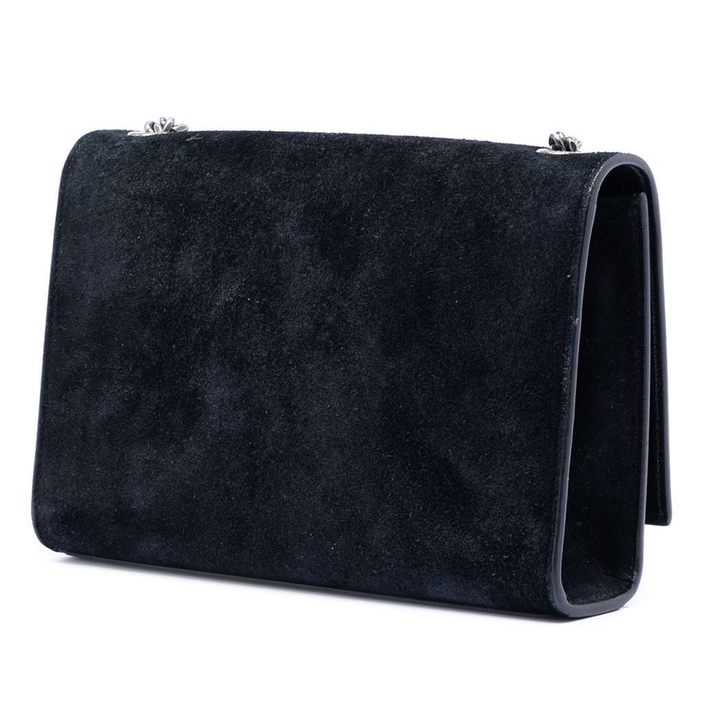 Saint Laurent Small Suede Monogram Star Studded Kate Crossbody Black Leather Good condition - Back View