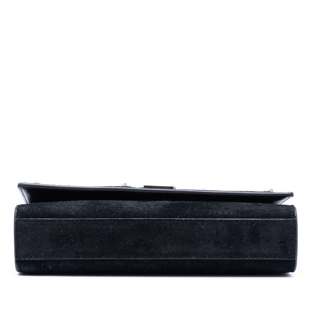 Saint Laurent Small Suede Monogram Star Studded Kate Crossbody Black Leather Good condition - Inside View