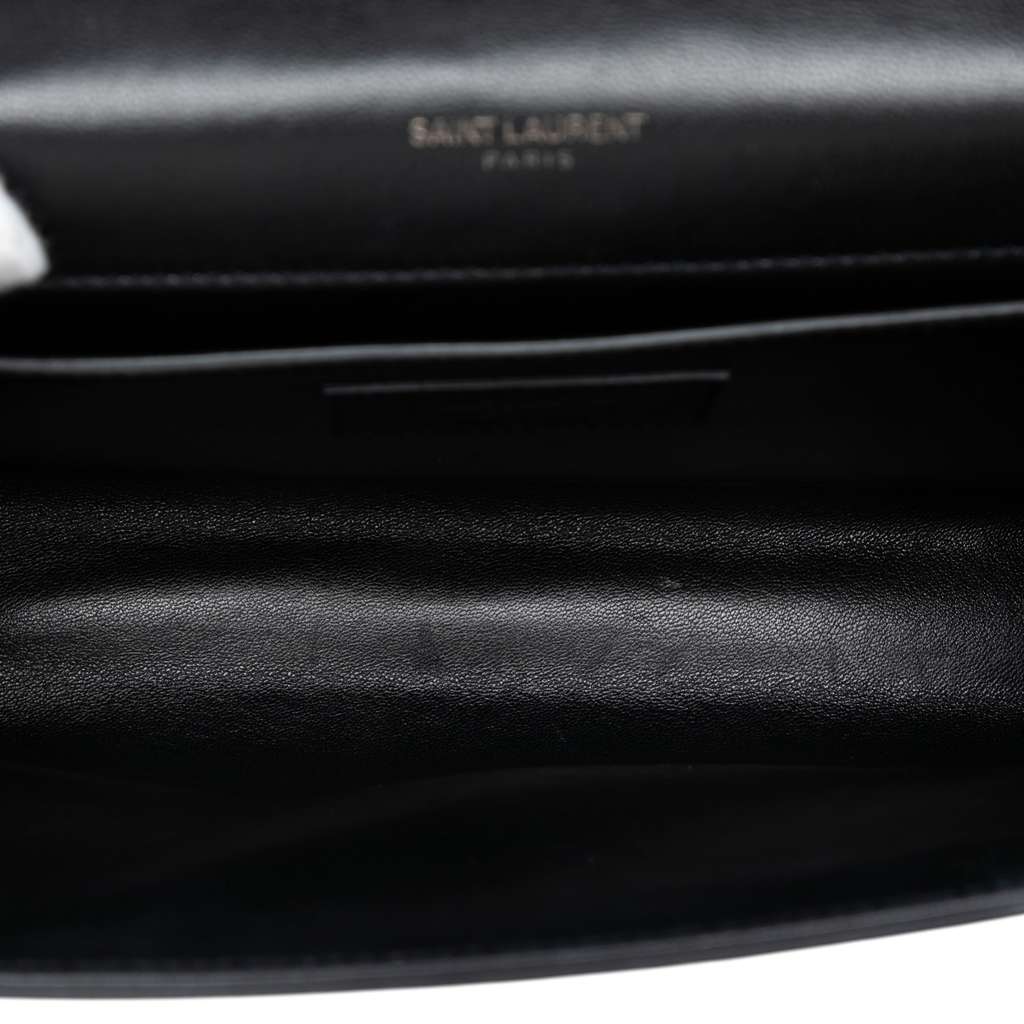 Saint Laurent Small Suede Monogram Star Studded Kate Crossbody Black Leather Good condition - Model View