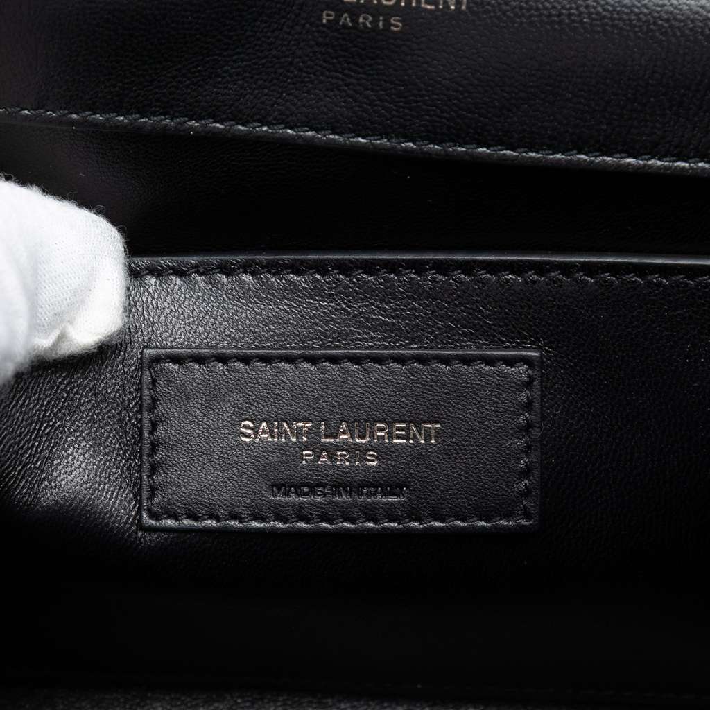 Saint Laurent Small Suede Monogram Star Studded Kate Crossbody Black Leather Good condition - Box View