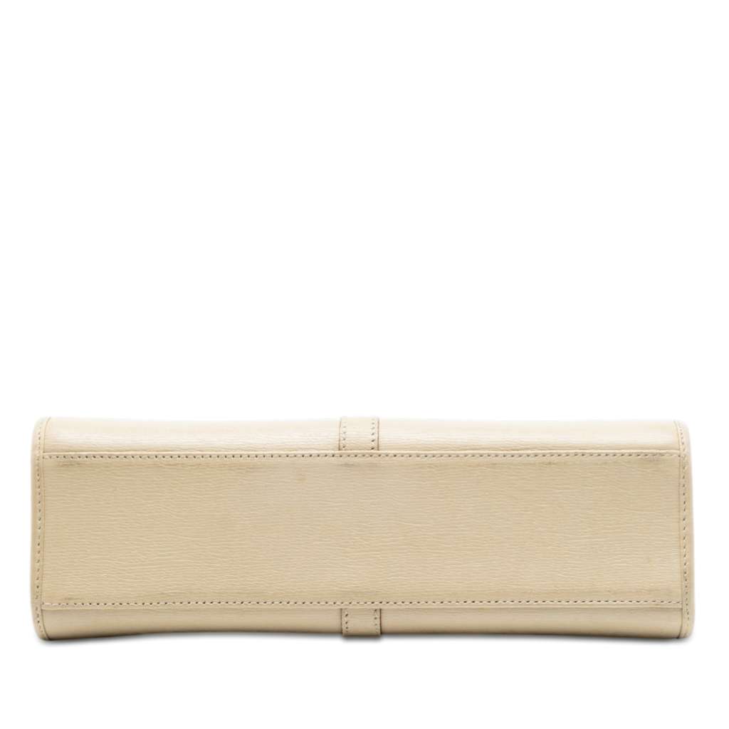 Gucci Calfskin Jackie Bardot Handbag White Leather Good condition - Inside View