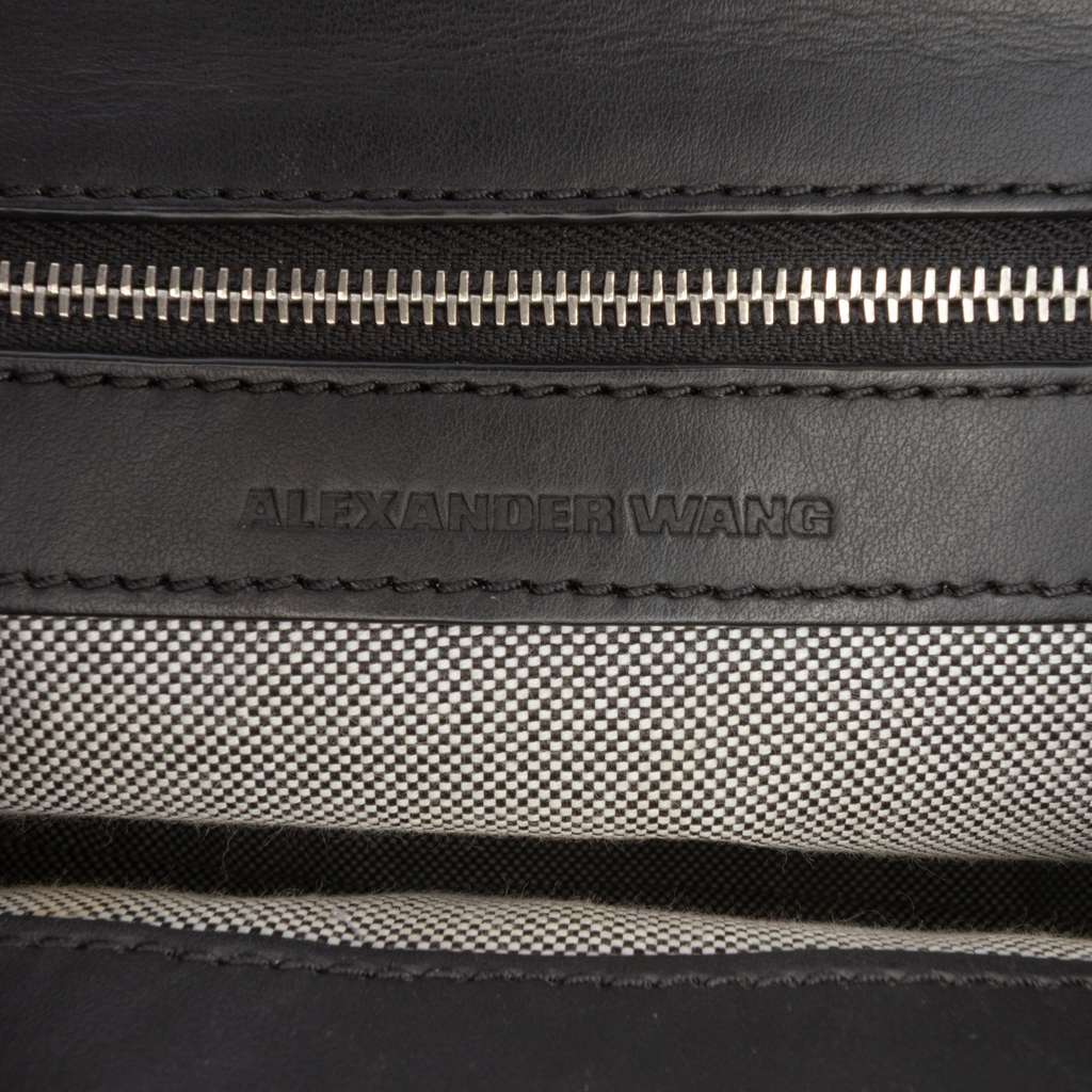 Alexander Wang Pebbled Calfskin and Suede Attica Flap Marion Crossbody Black Leather Good condition - Box View