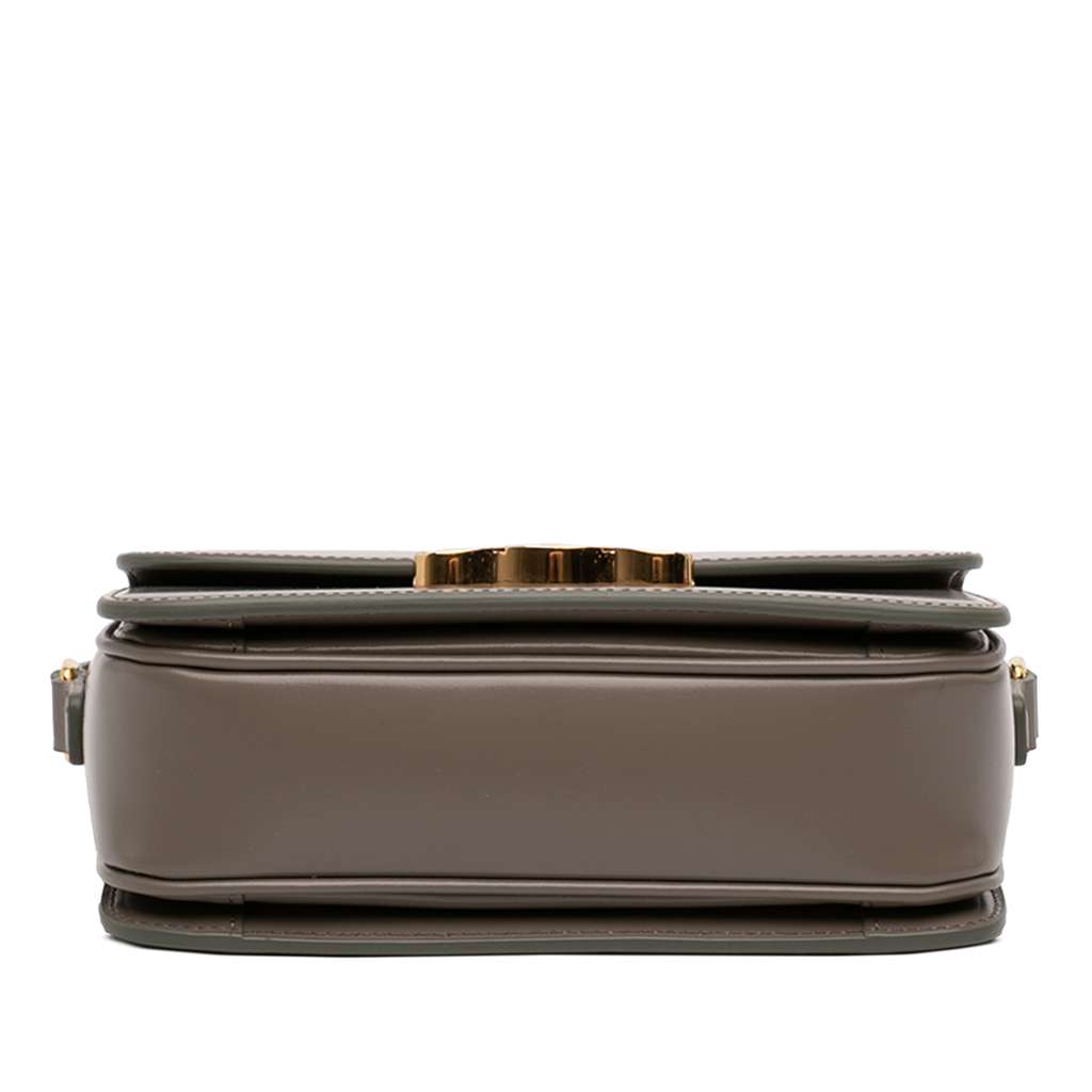 Celine Teen Shiny Calfskin Triomphe Crossbody Brown Leather Very good condition - Inside View