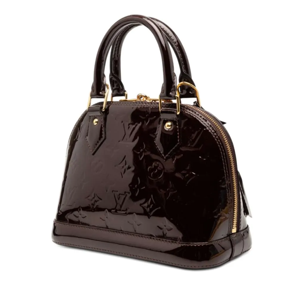 Louis Vuitton Monogram Vernis Alma BB Purple Leather Very good - Back View