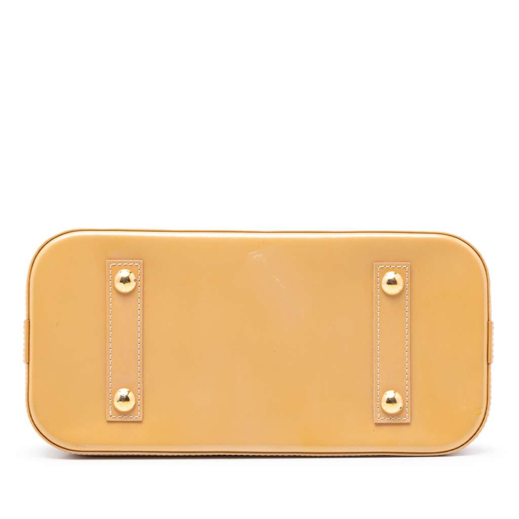 Louis Vuitton Monogram Vernis Alma PM Beige Leather Good condition - Inside View
