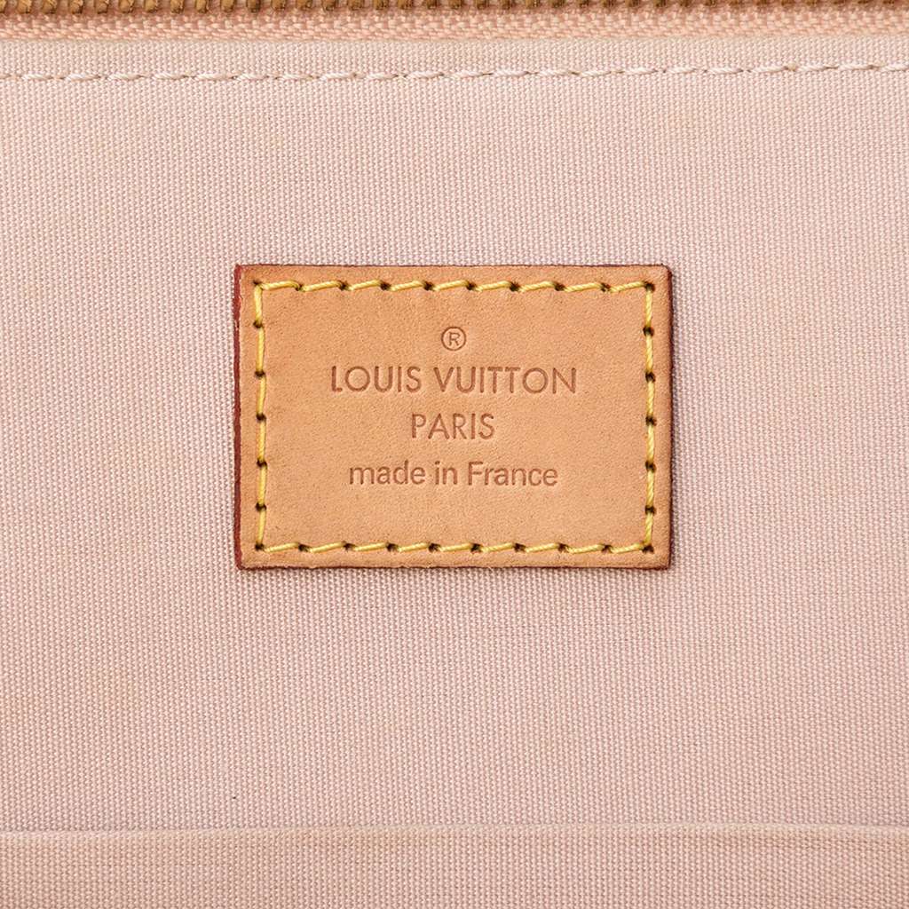 Louis Vuitton Monogram Vernis Alma PM Beige Leather Good condition - Box View