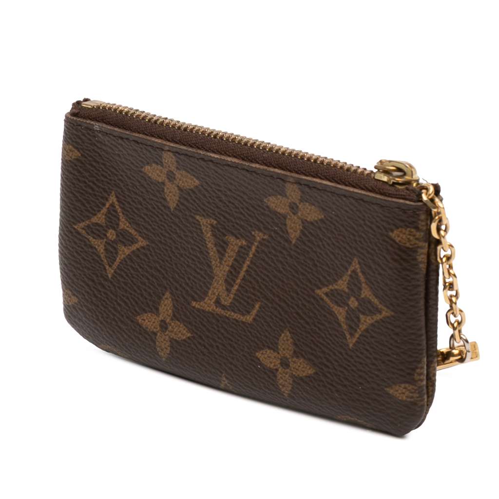 Louis Vuitton Monogram Key Pouch Brown Good condition - Back View