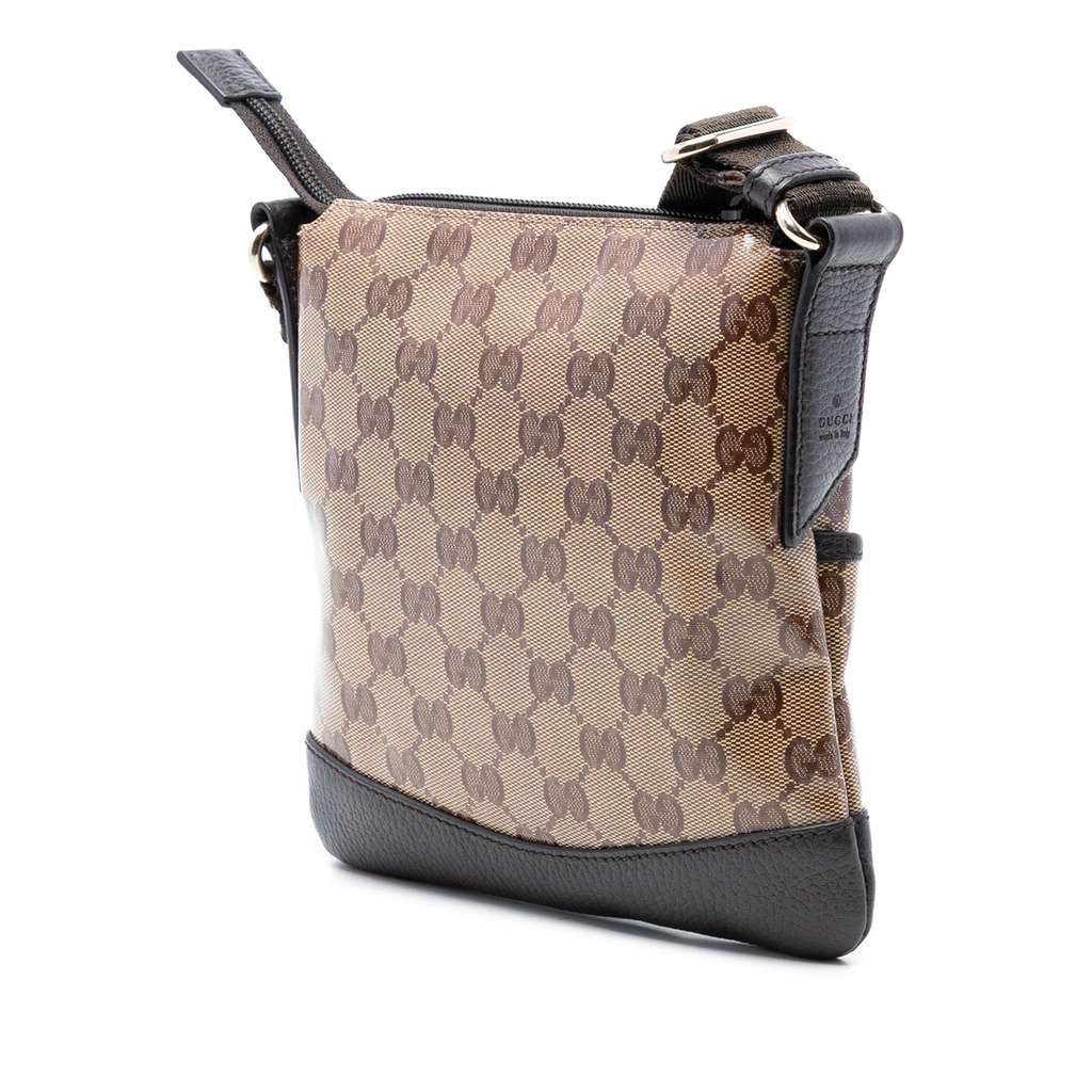 Gucci GG Crystal Crossbody Beige Canvas Good condition - Back View