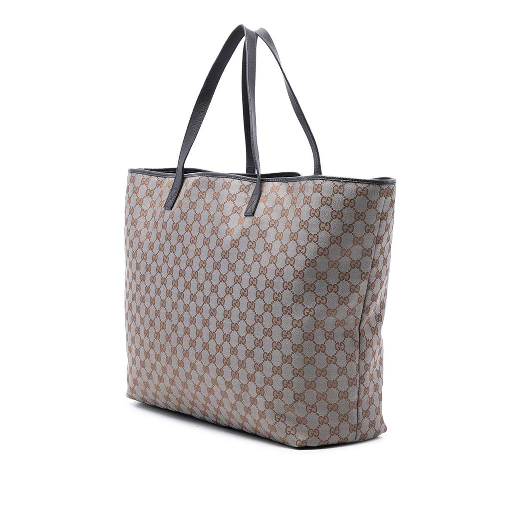 Gucci GG Canvas Tote Grey Canvas Good condition - Back View