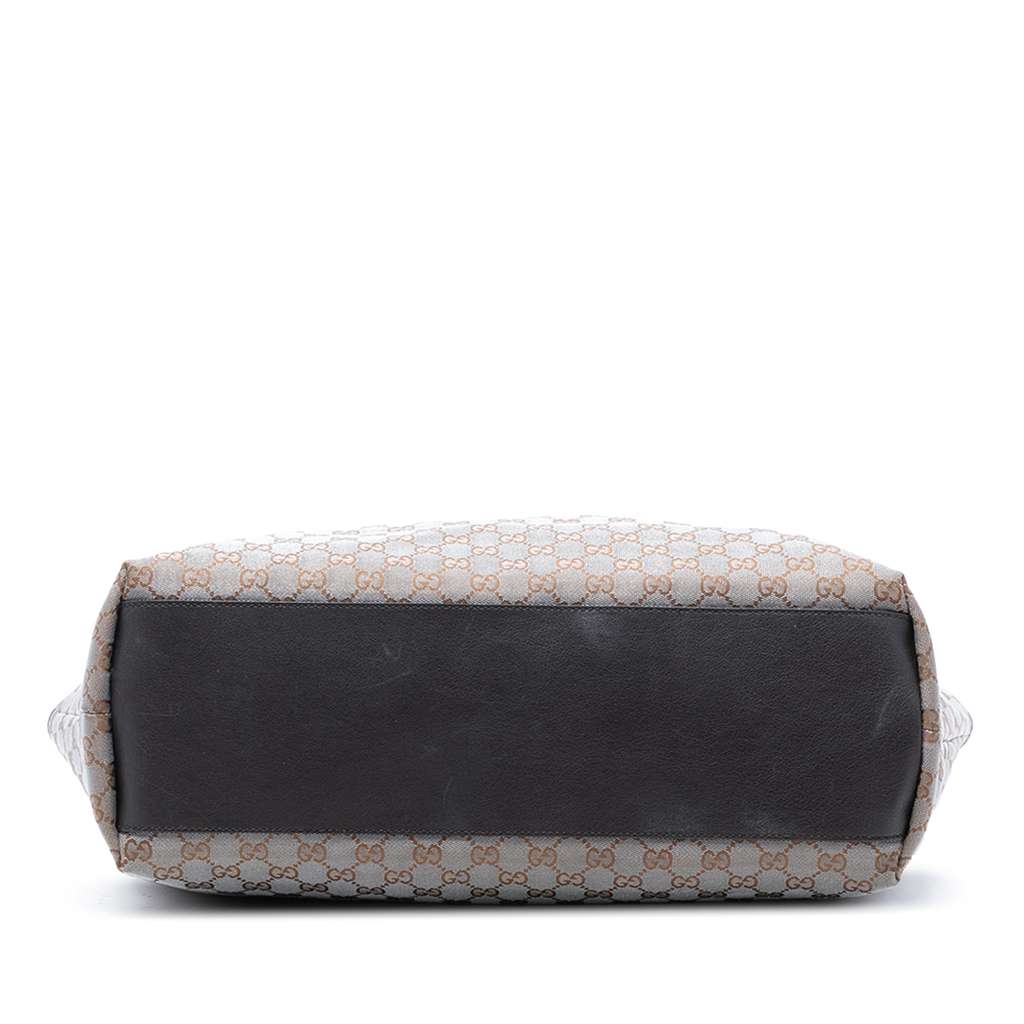 Gucci GG Canvas Tote Grey Canvas Good condition - Inside View