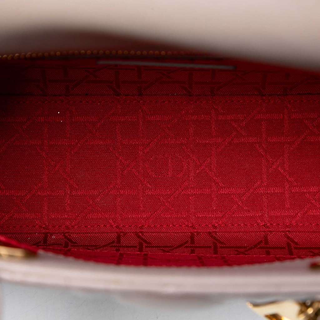 Dior Small Lambskin Cannage My ABCDior Lady Dior Brown Leather Good condition - Model View