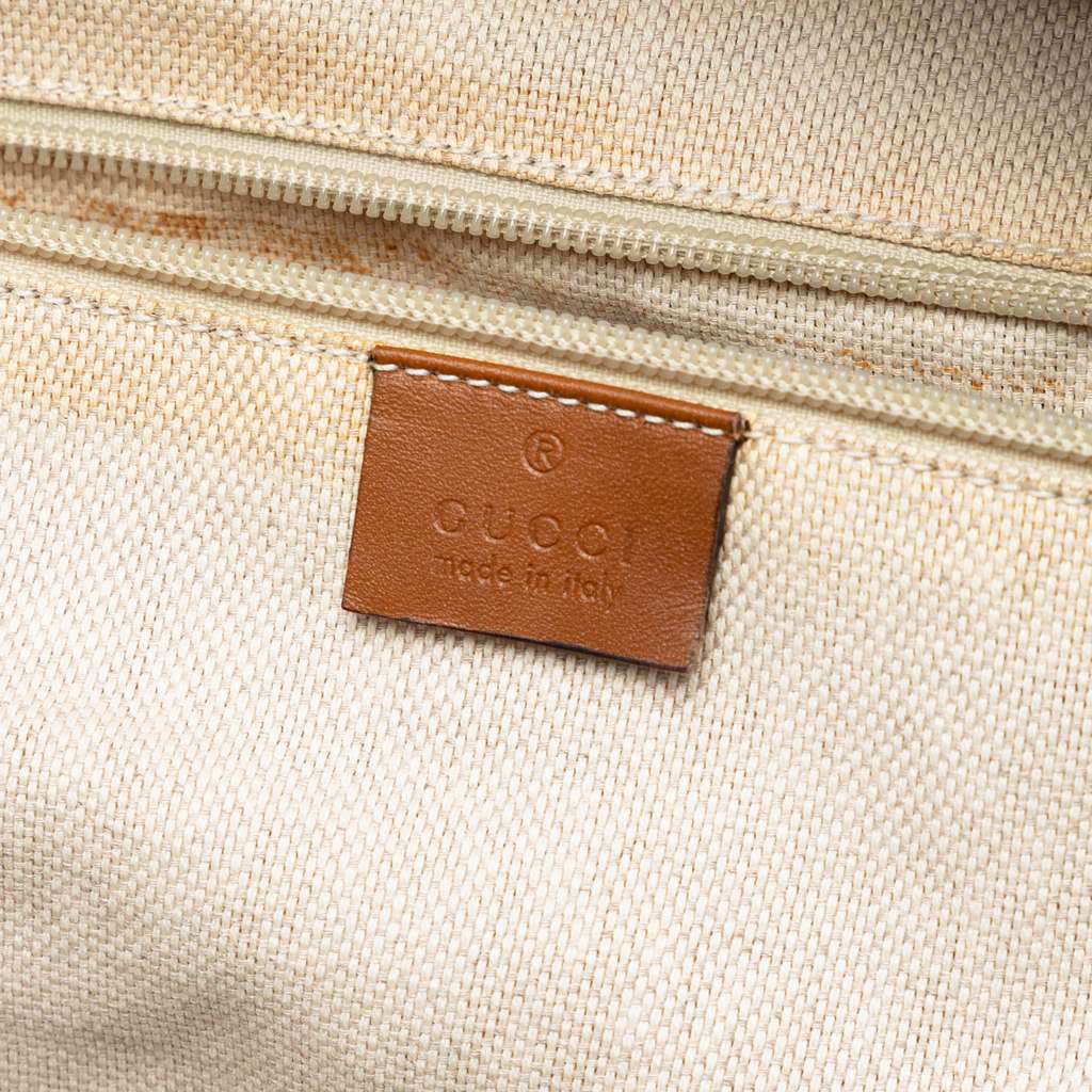 Gucci GG Canvas Web Travel Bag Beige Canvas Good condition - Box View