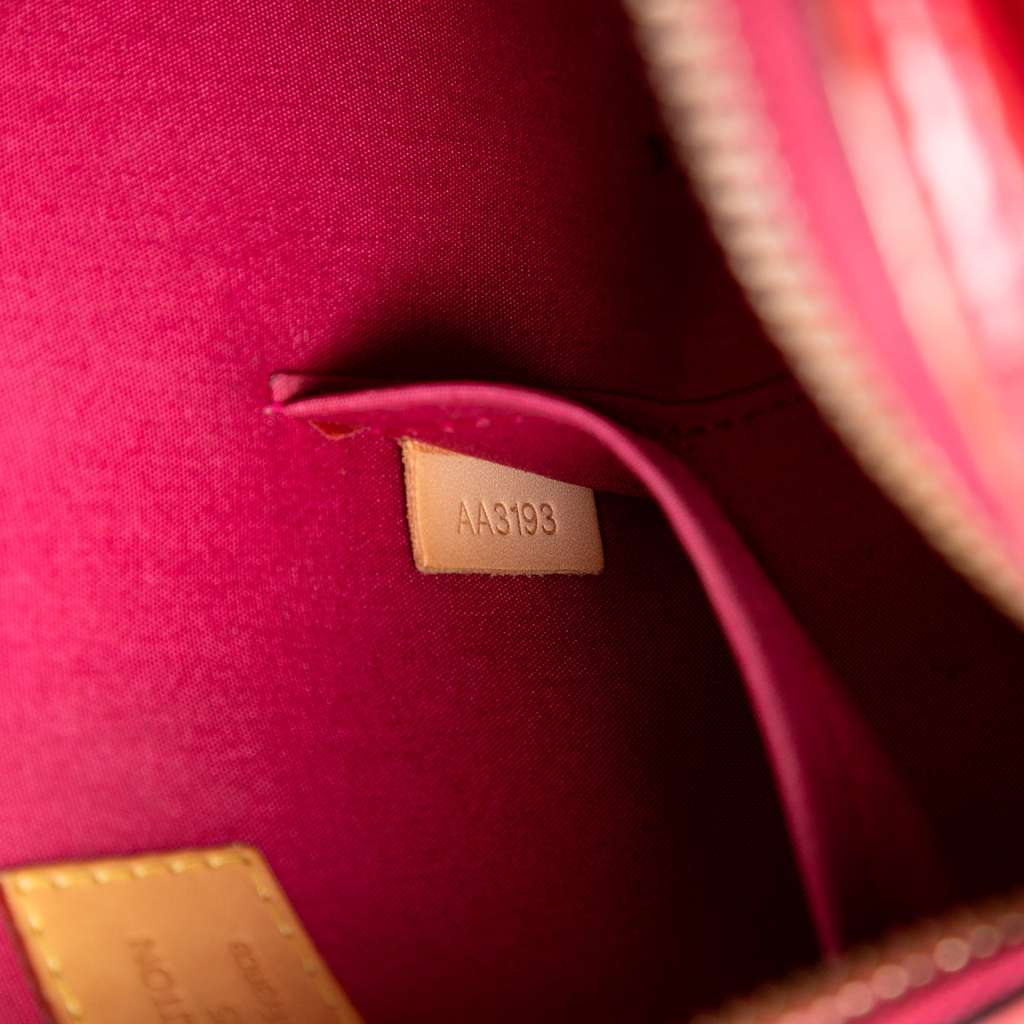 Louis Vuitton Monogram Vernis Alma BB Red Leather Good condition - Box View