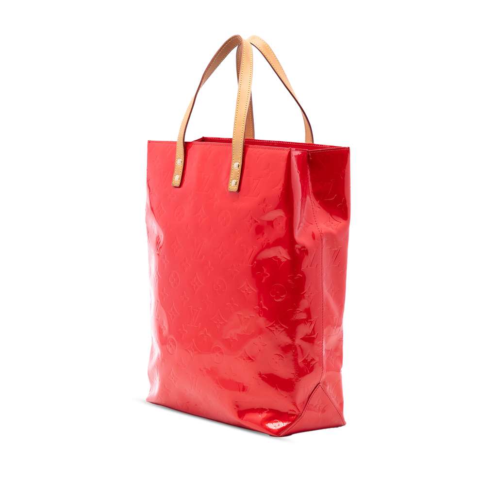 Louis Vuitton Monogram Vernis Reade MM Red Leather Good condition - Back View