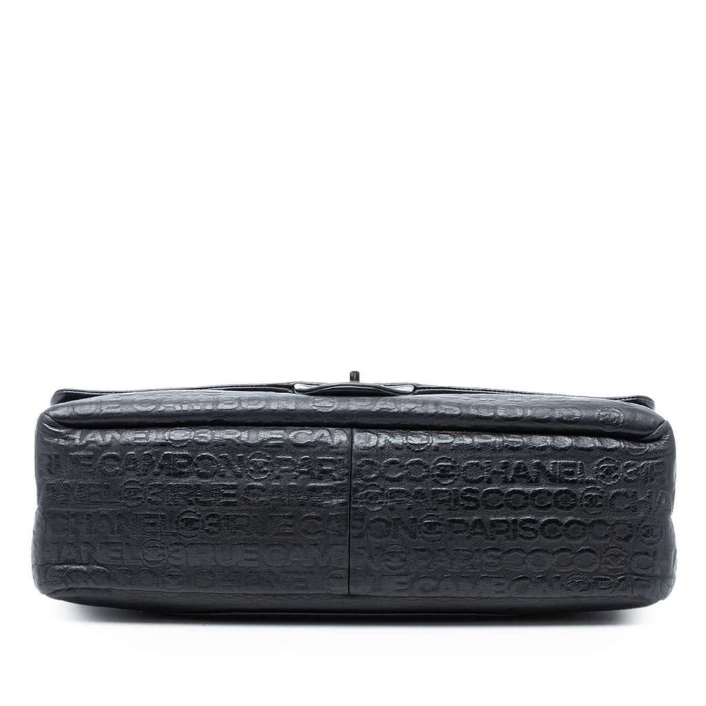 Chanel Maxi Embossed Calfskin 31 Rue Cambon Reissue 2.55 Double Flap Black Leather Good condition - Inside View