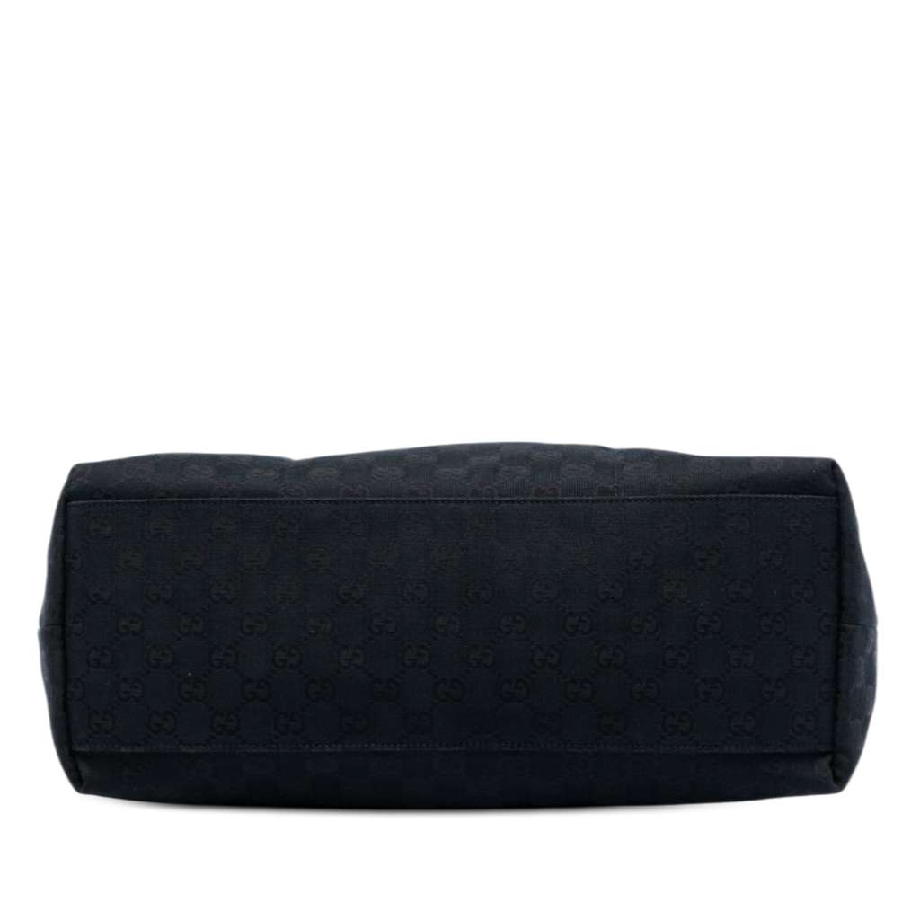 Gucci GG Canvas Web Tote Black Canvas Good condition - Inside View