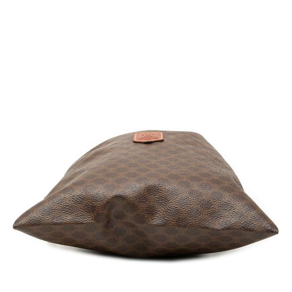 Celine Macadam Drawstring Pouch Brown Canvas Good condition - Inside View