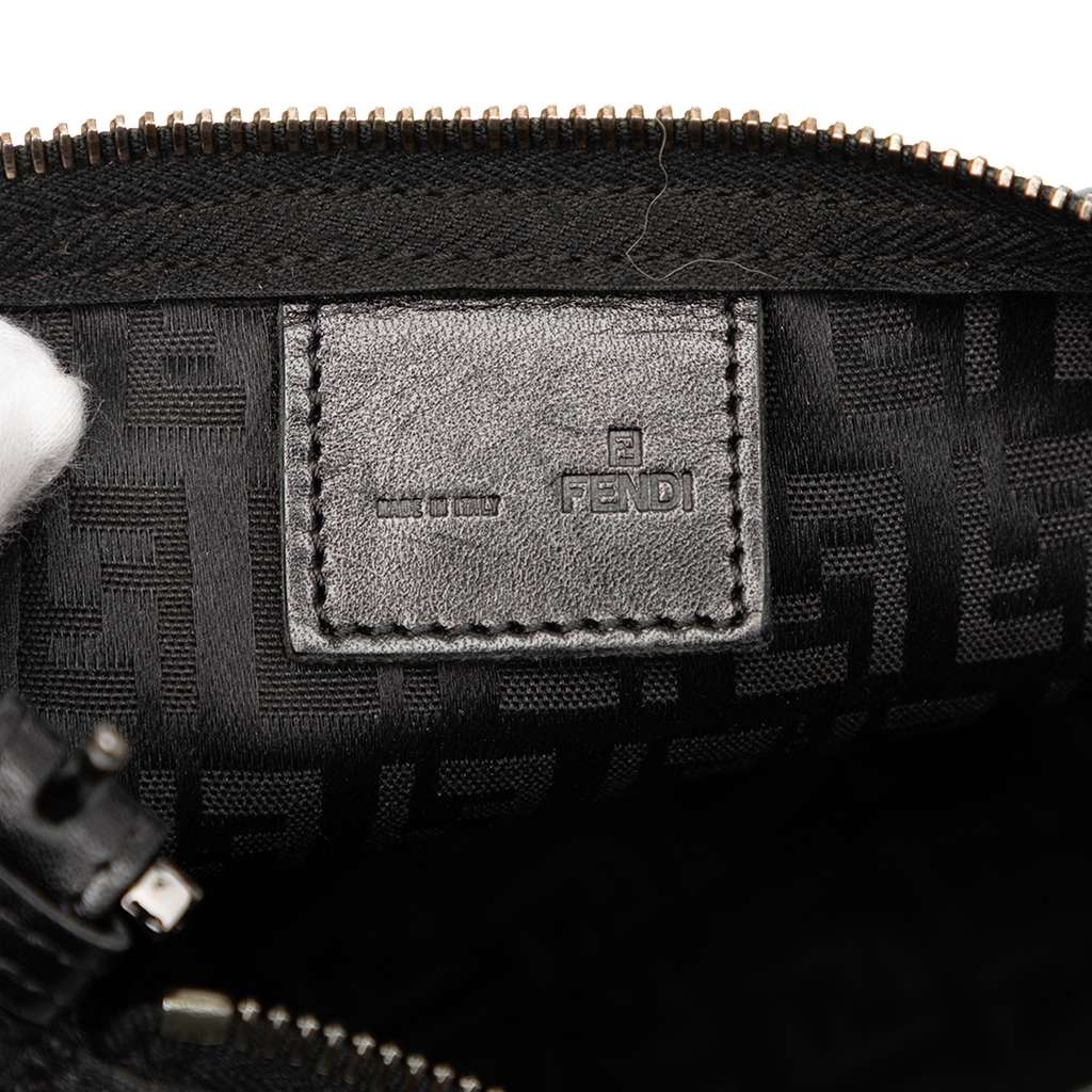 Fendi Zucchino Canvas Handbag Black Canvas Good condition - Box View