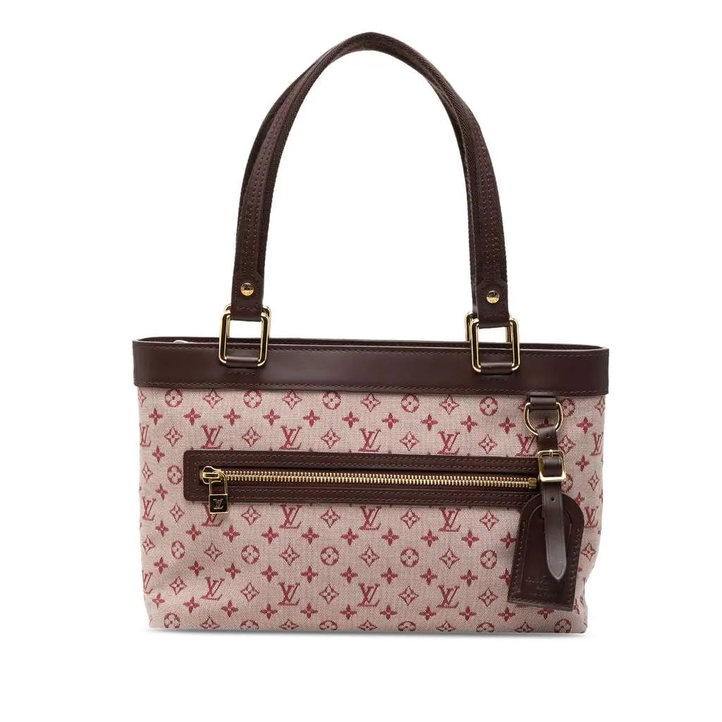 Louis Vuitton Monogram Mini Lin Lucille PM Red Canvas Very good - Front View