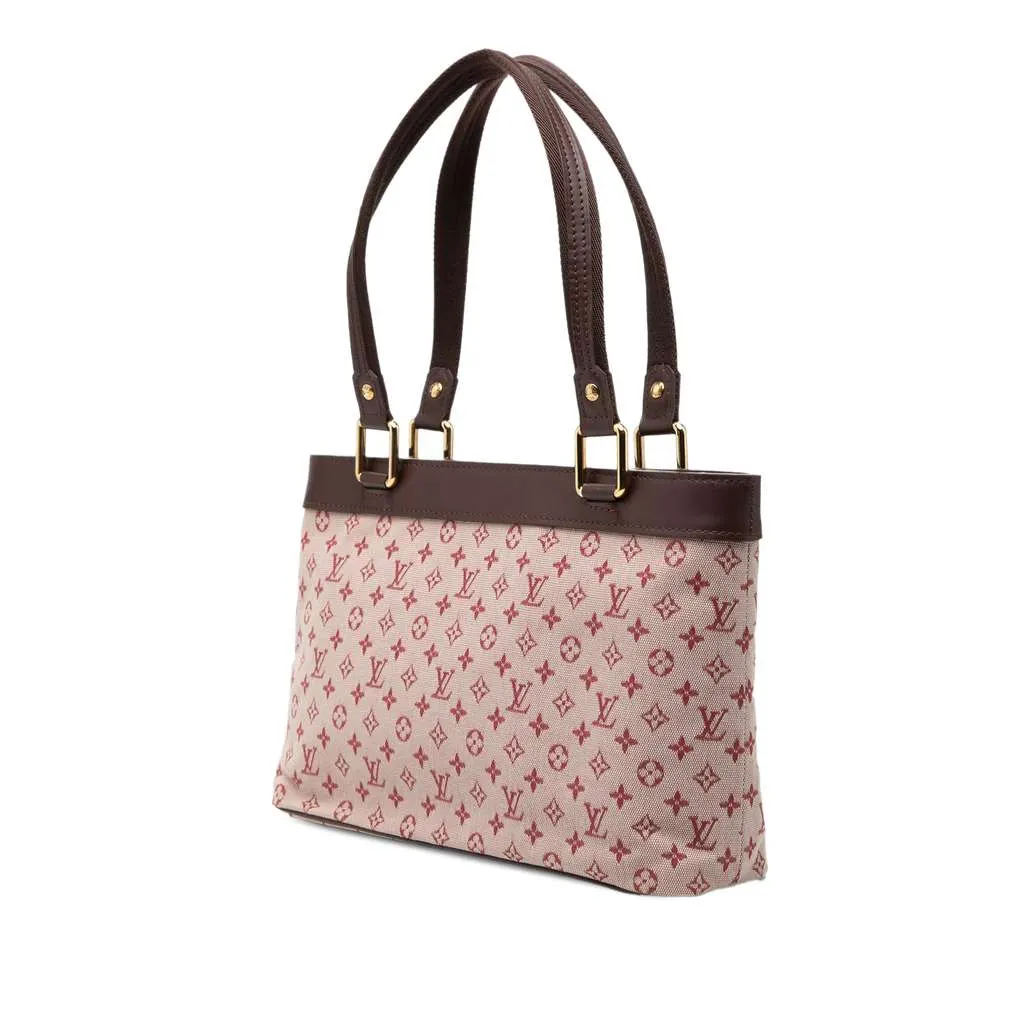 Louis Vuitton Monogram Mini Lin Lucille PM Red Canvas Very good - Back View