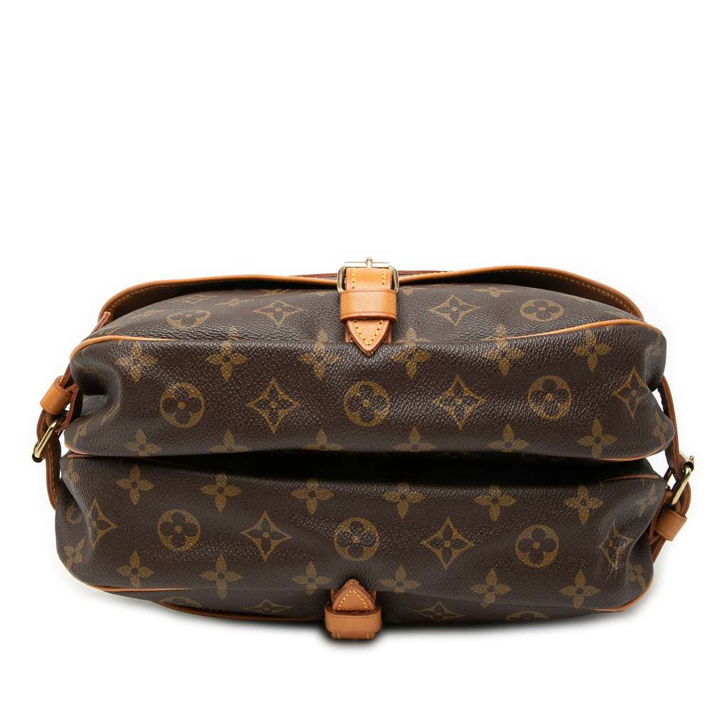 Louis Vuitton Monogram Saumur 30 Brown Good condition - Inside View