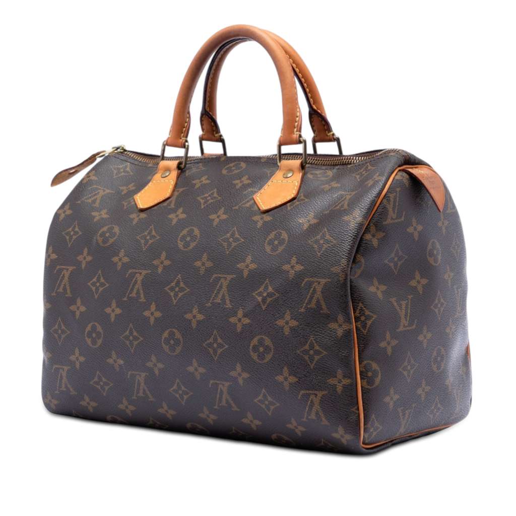 Louis Vuitton Monogram Speedy 30 Brown Good condition - Back View
