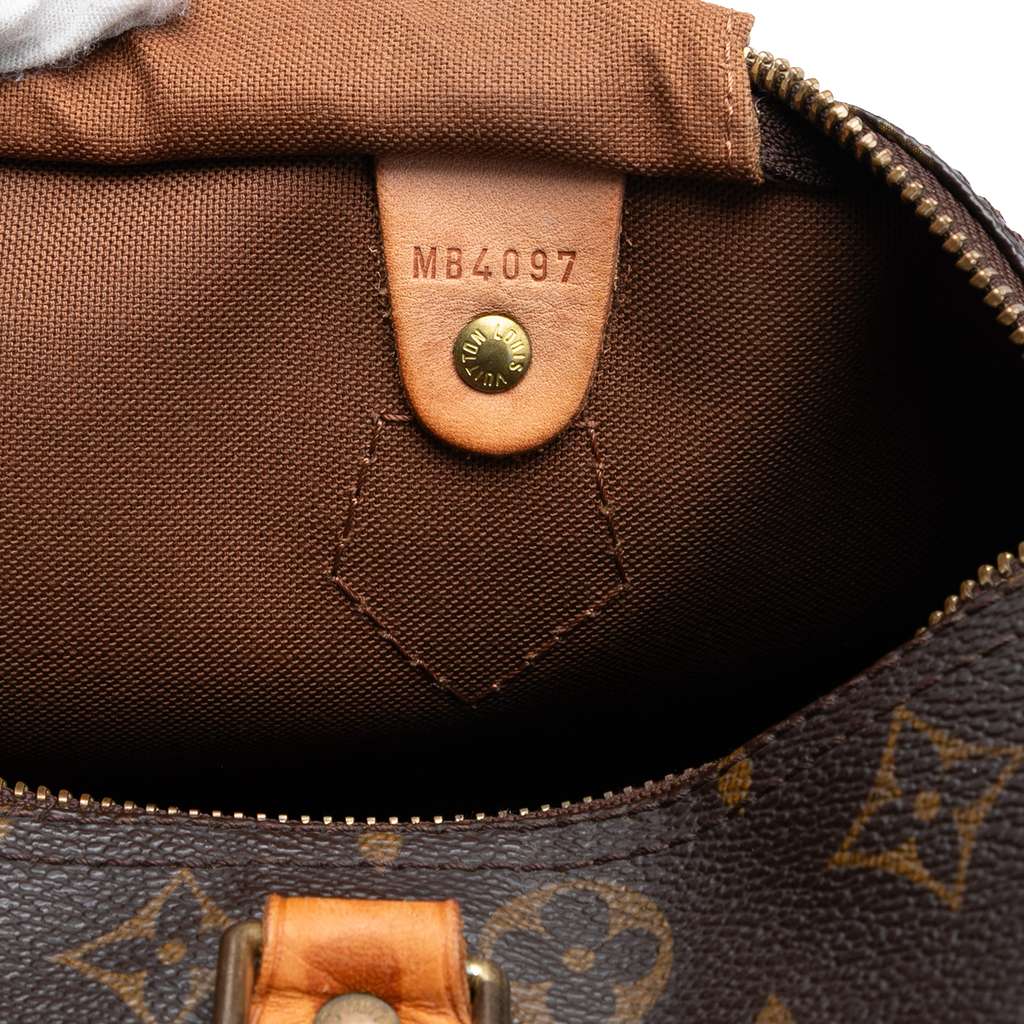 Louis Vuitton Monogram Speedy 30 Brown Good condition - Box View