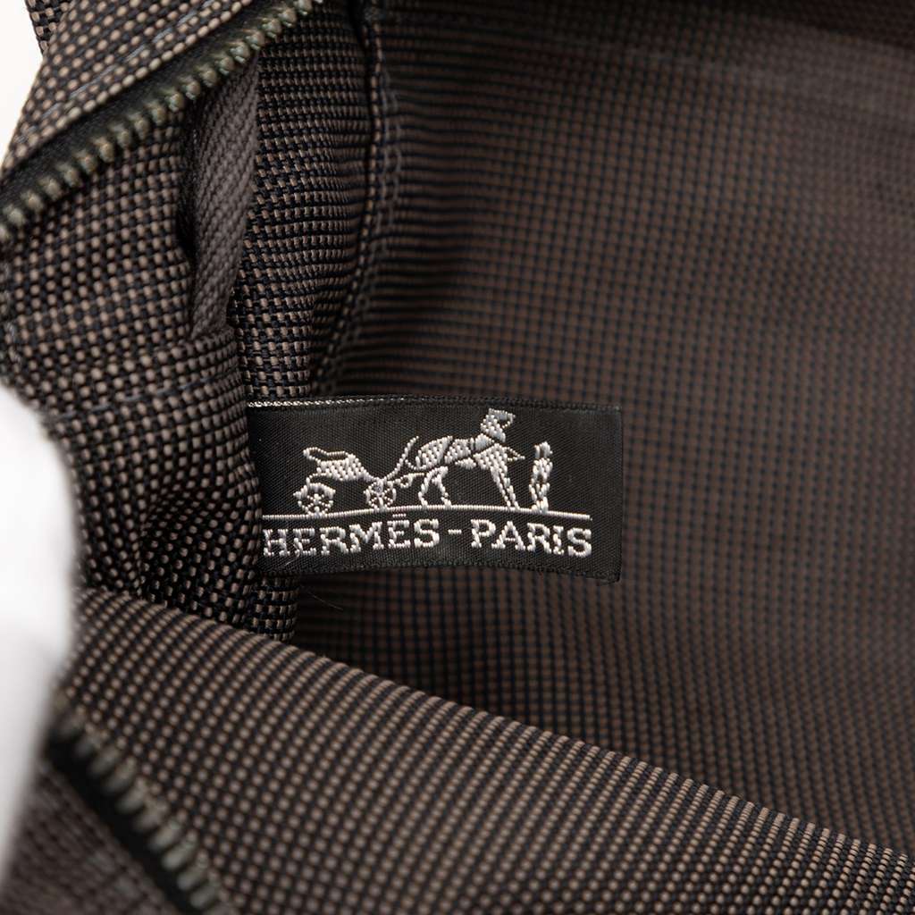 Hermès Canvas Herline MM Grey Canvas Good condition - Box View