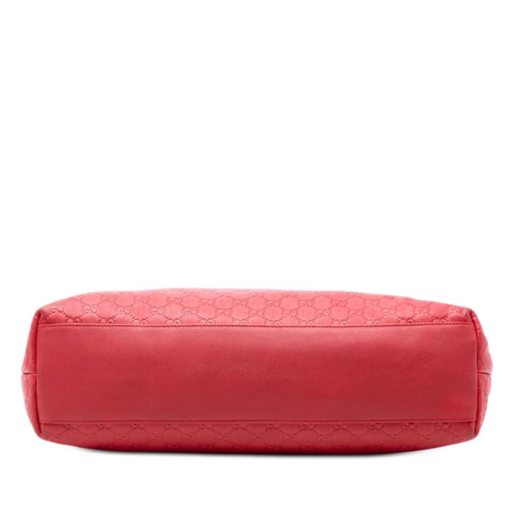 Gucci Large Guccissima Tote Red Leather Good condition - Inside View