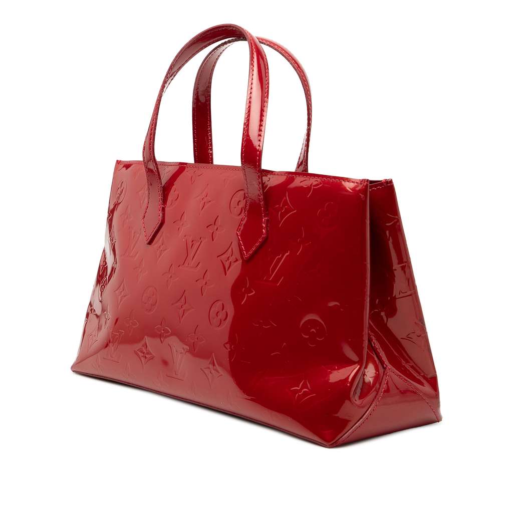 Louis Vuitton Monogram Vernis Wilshire PM Red Leather Good condition - Back View