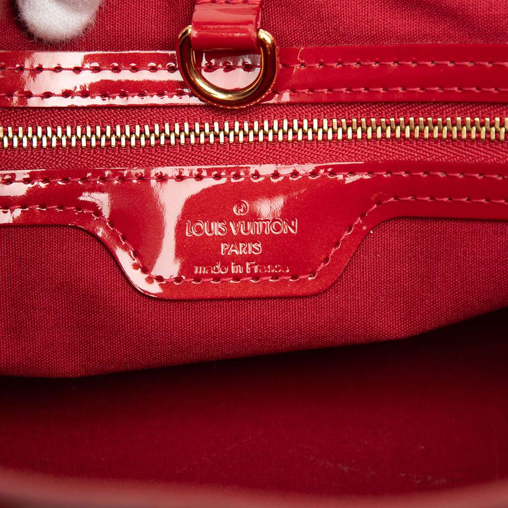 Louis Vuitton Monogram Vernis Wilshire PM Red Leather Good condition - Box View