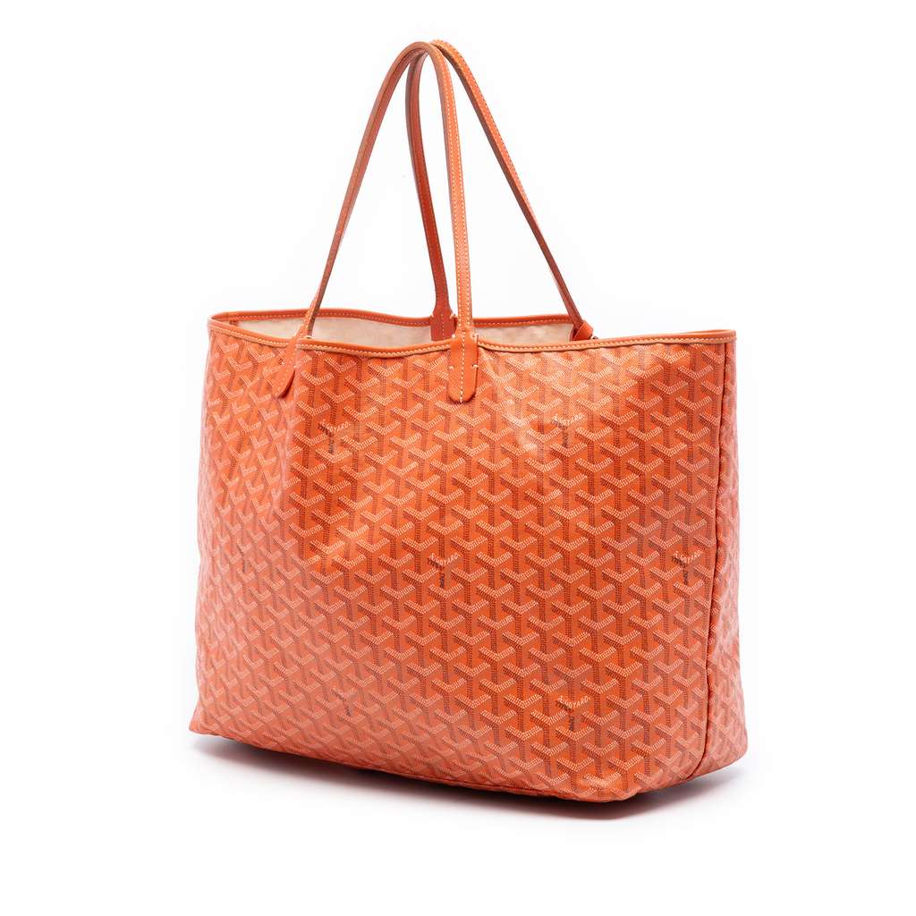 Goyard Goyardine Saint Louis GM Orange Canvas Good condition - Back View