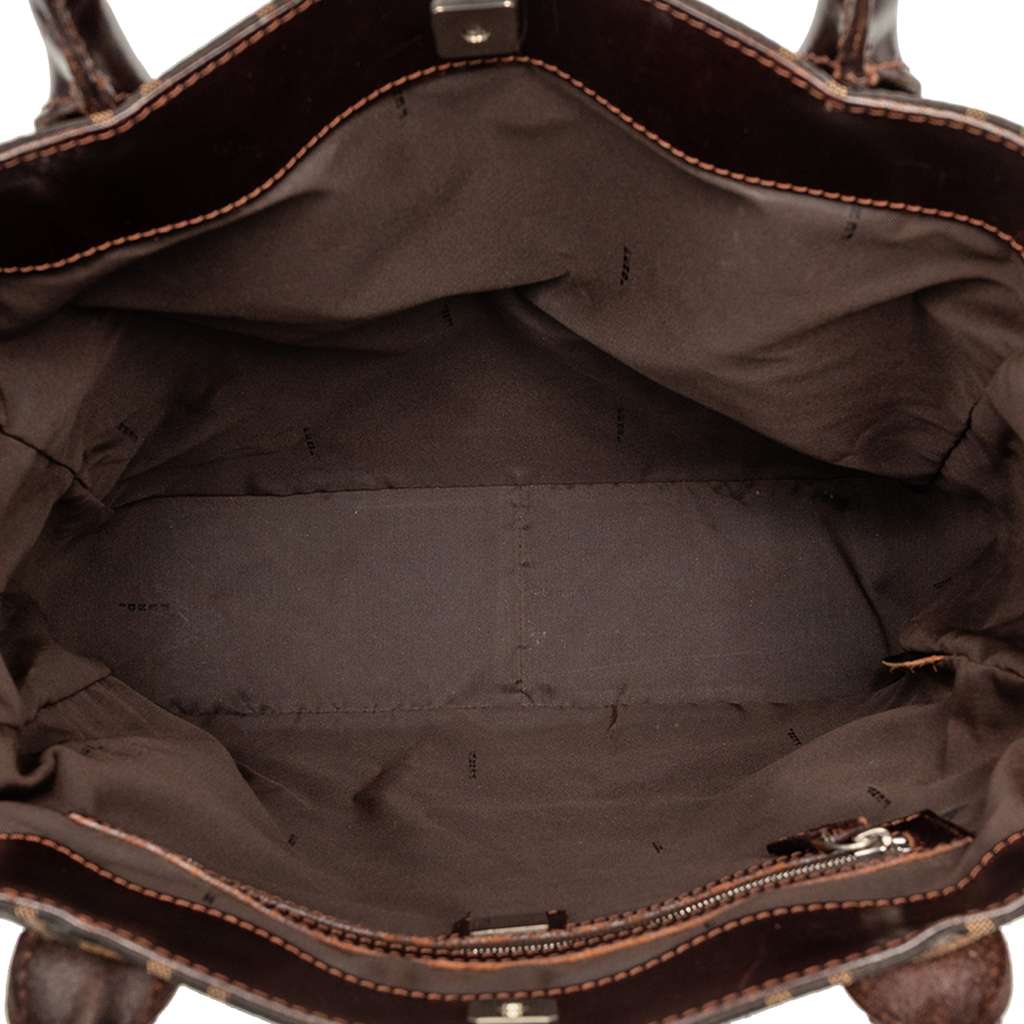 Fendi Zucca Canvas Tote Brown Canvas Good condition - Model View