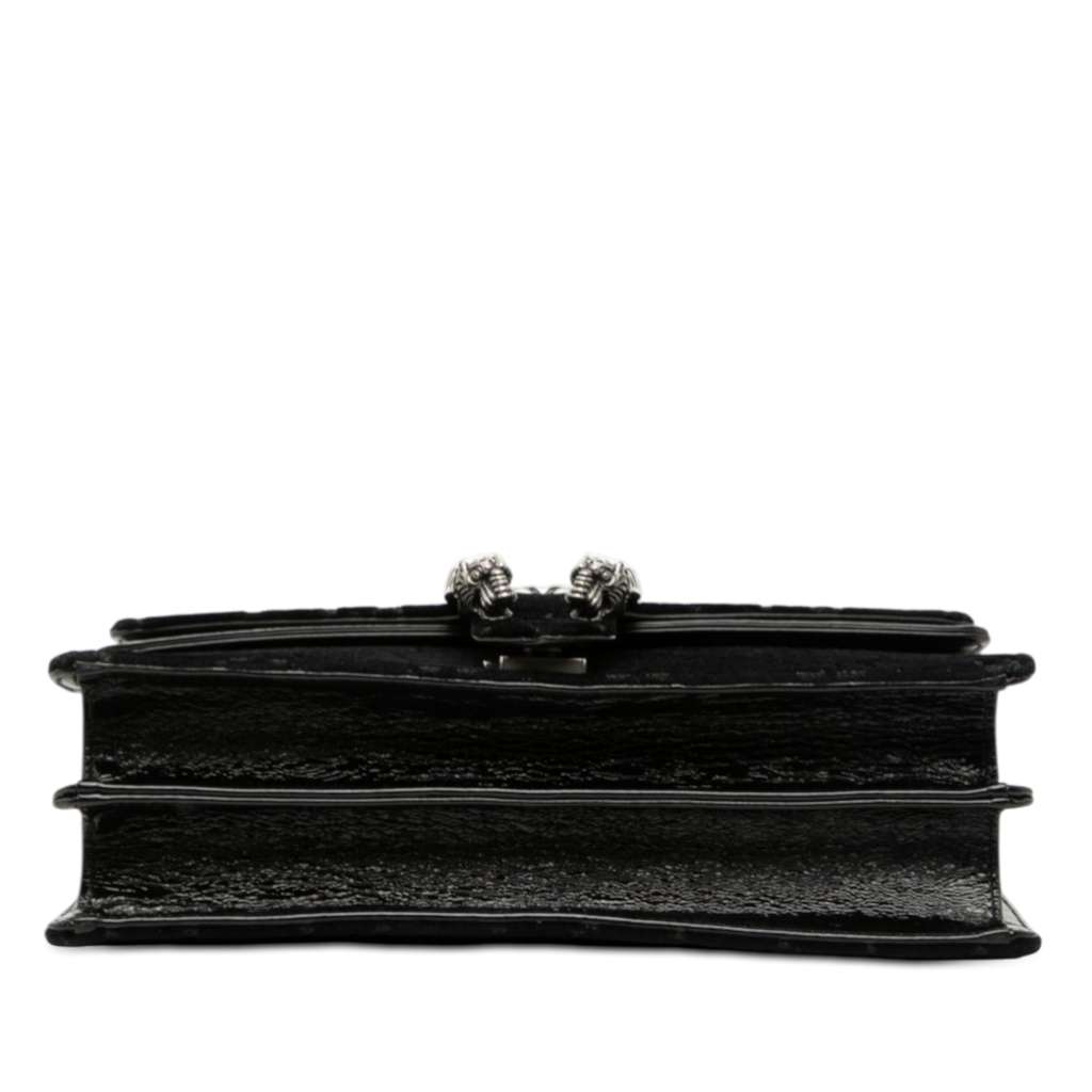 Gucci Medium GG Velvet Dionysus Shoulder Bag Black Velvet Good condition - Inside View