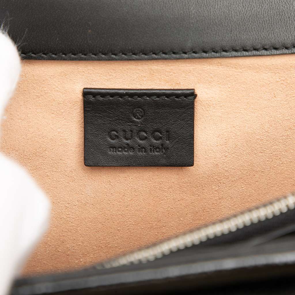 Gucci Medium GG Velvet Dionysus Shoulder Bag Black Velvet Good condition - Box View