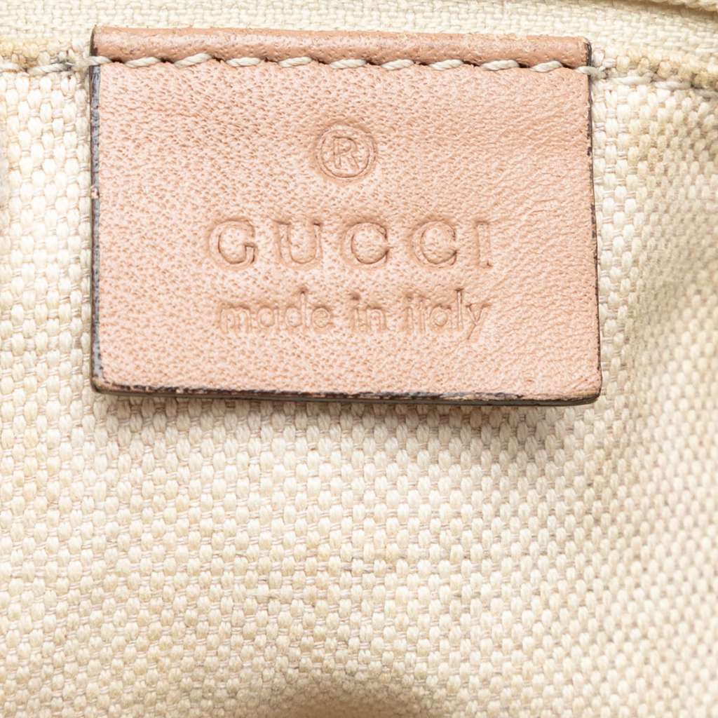 Gucci Medium Diamante Canvas Sukey Tote Beige Canvas Good condition - Box View