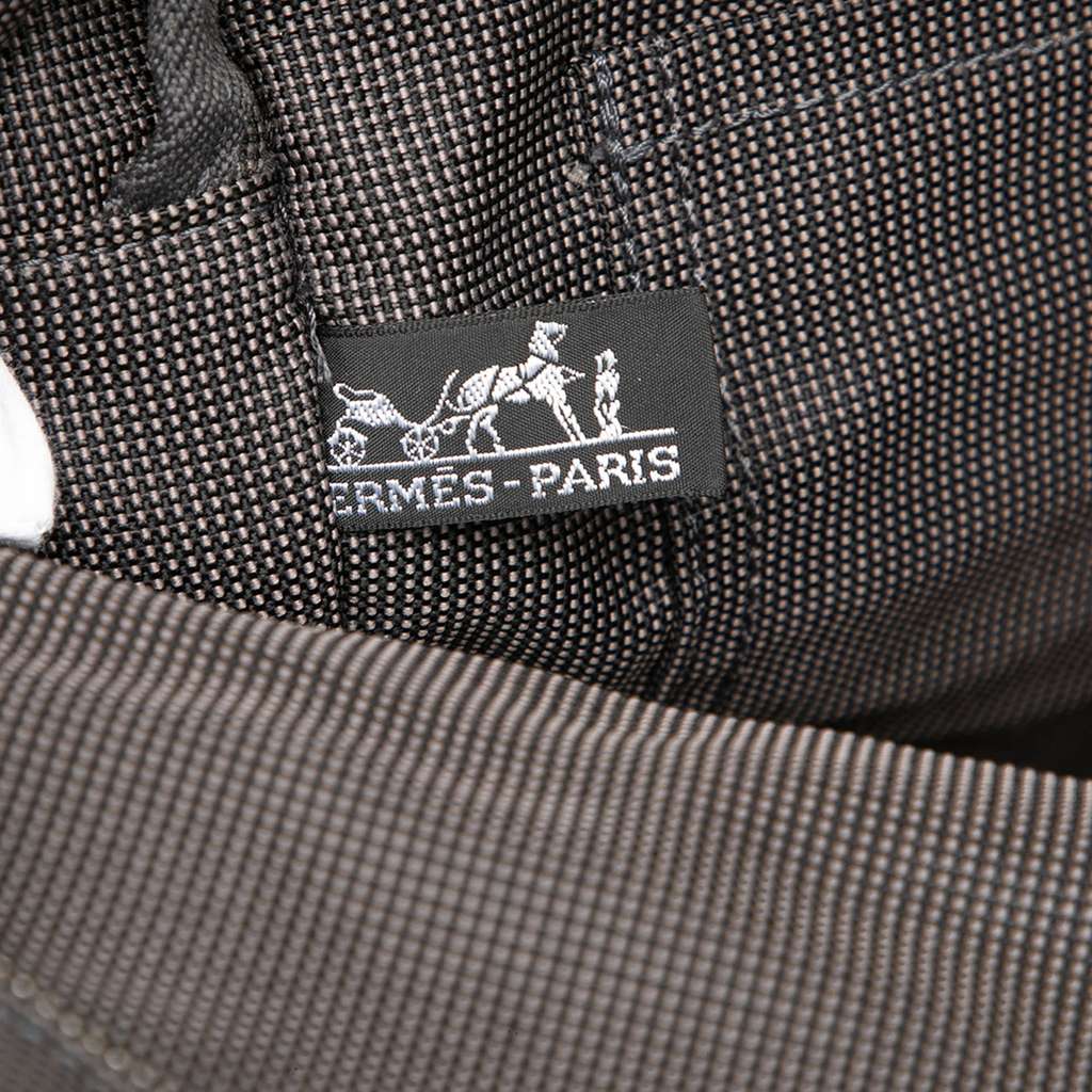 Hermès Canvas Herline Backpack MM Grey Canvas Good condition - Box View